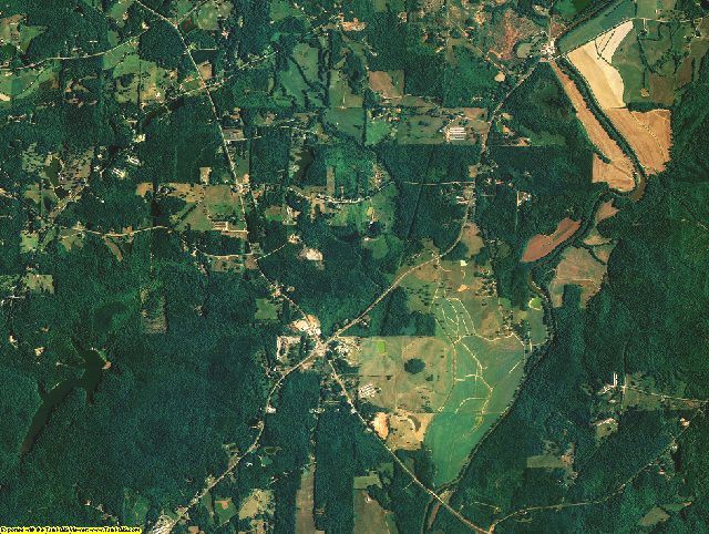 Cleburne County, Alabama aerial photography