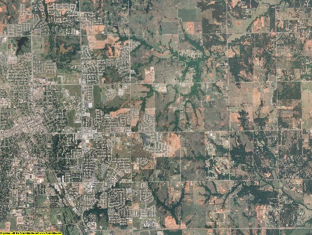 Cleveland County, Oklahoma aerial photography