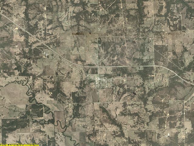 Coal County, Oklahoma aerial photography