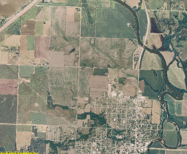Coffey County, Kansas aerial photography