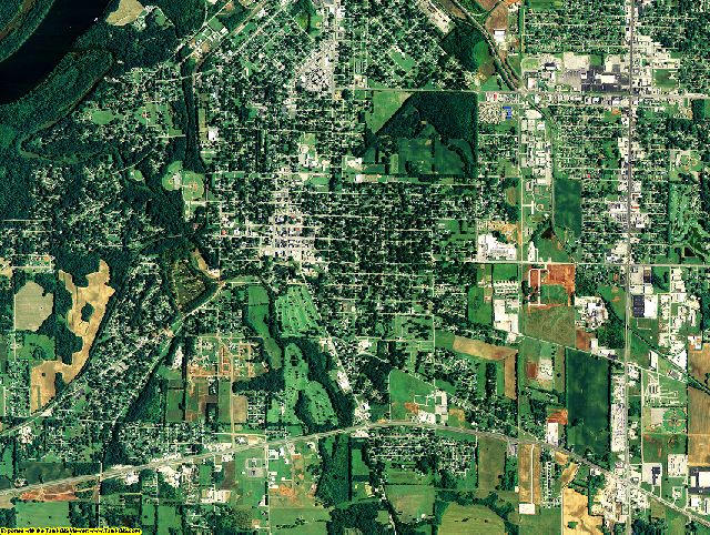 Colbert County, Alabama aerial photography