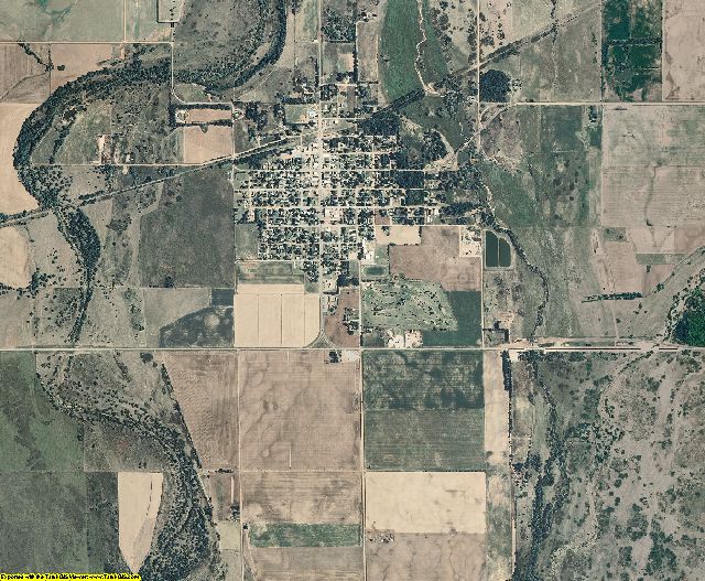 Comanche County, Kansas aerial photography