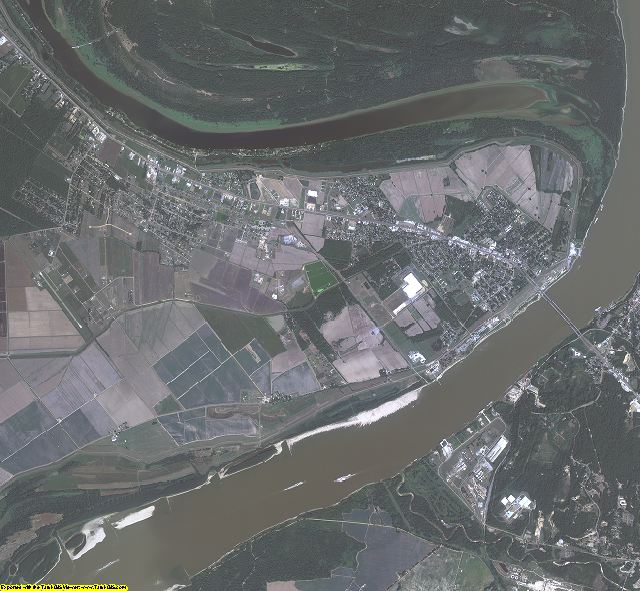 Concordia County, Louisiana aerial photography