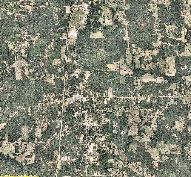 Copiah County, Mississippi aerial photography