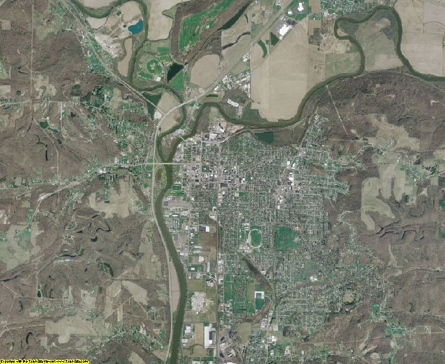 Coshocton County, Ohio aerial photography