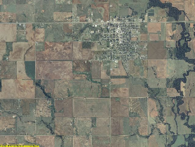 Cotton County, Oklahoma aerial photography