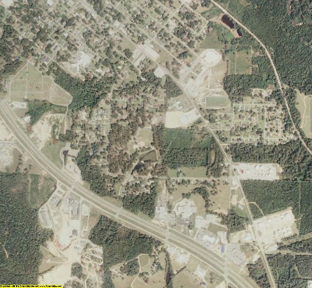 Covington County, MS aerial photography detail