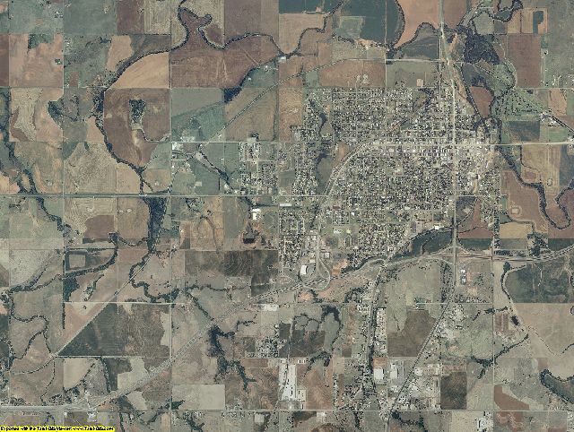 Custer County, Oklahoma aerial photography