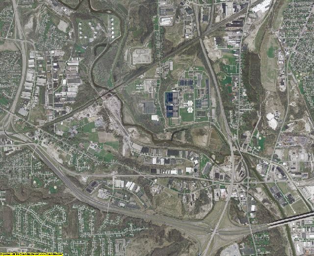 Cuyahoga County, Ohio aerial photography