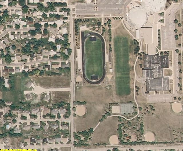 Dakota County, NE aerial photography detail