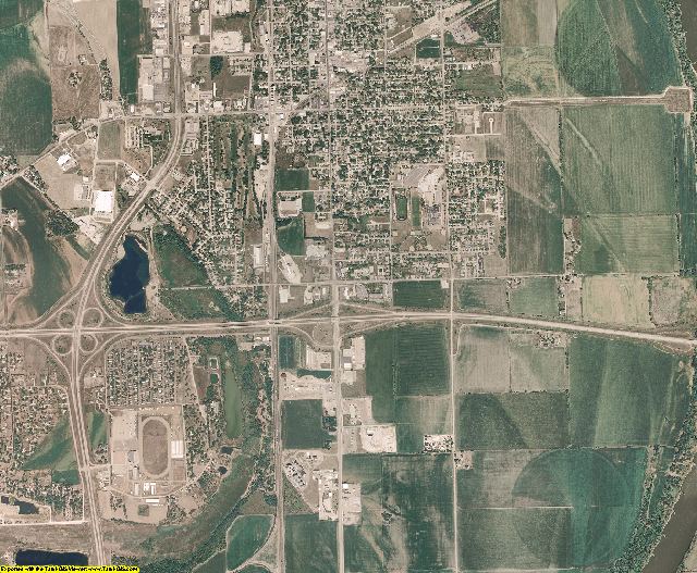 Dakota County, Nebraska aerial photography