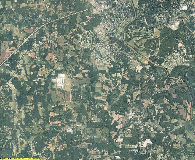 Davie County, North Carolina aerial photography