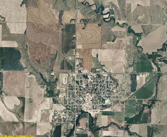 Decatur County, Kansas aerial photography