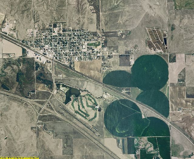 Deuel County, Nebraska aerial photography
