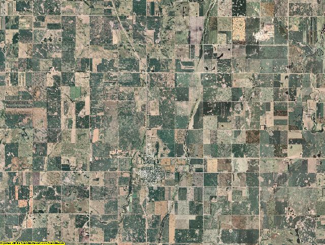 Dickey County, North Dakota aerial photography