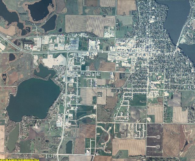 Dickinson County, Iowa aerial photography