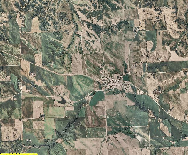 Dixon County, Nebraska aerial photography