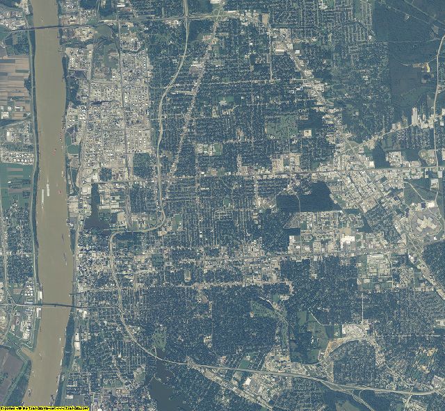 East Baton Rouge County, Louisiana aerial photography