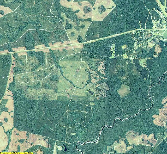 Echols County, Georgia aerial photography