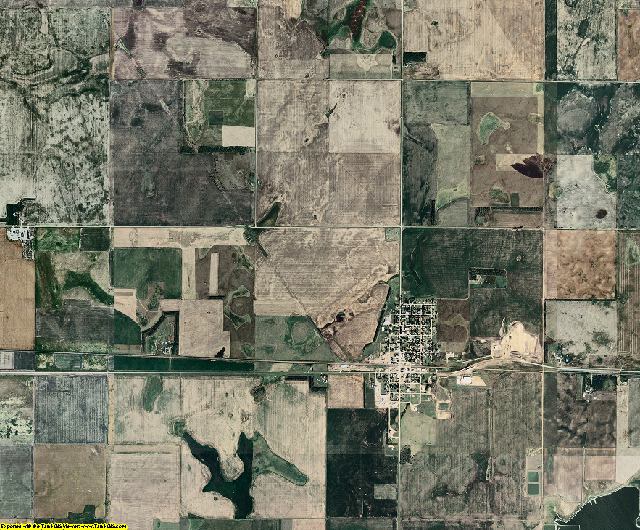 Edmunds County, South Dakota aerial photography