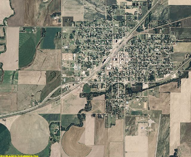 Edwards County, Kansas aerial photography