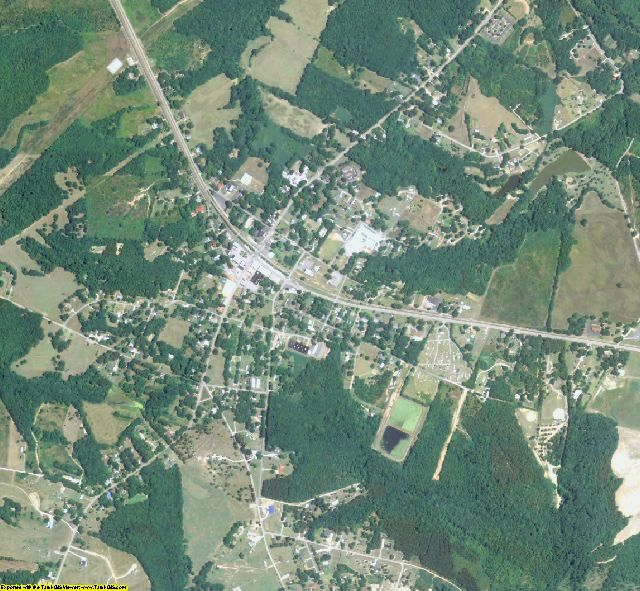 Elbert County, GA aerial photography detail