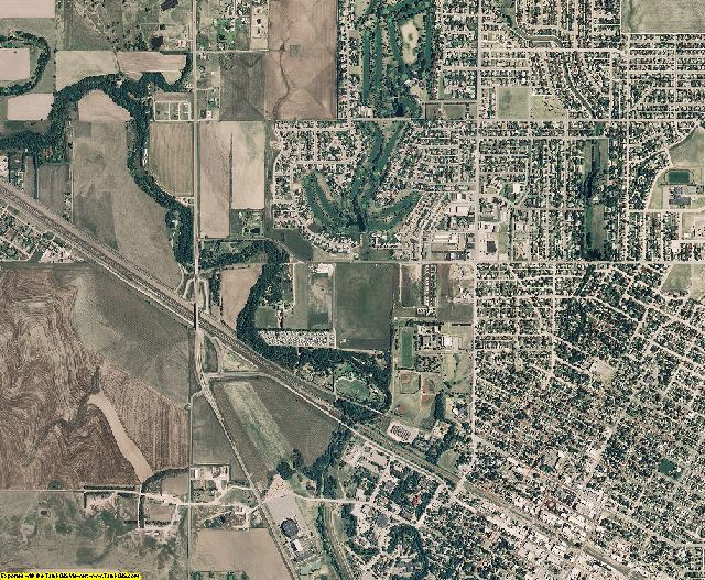 Ellis County, Kansas aerial photography