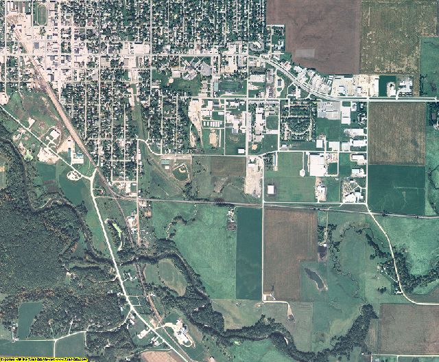 Emmet County, Iowa aerial photography