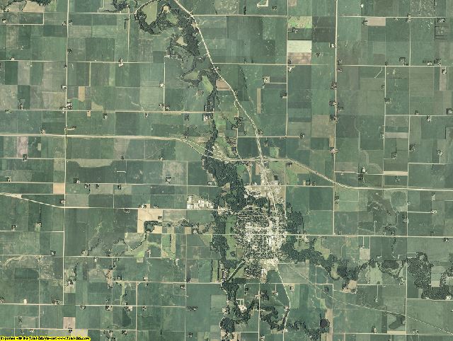 Faribault County, Minnesota aerial photography