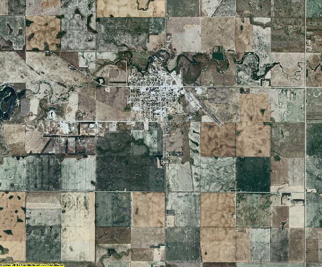 Faulk County, South Dakota aerial photography