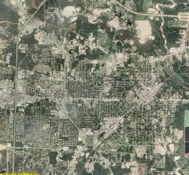 Forrest County, Mississippi aerial photography