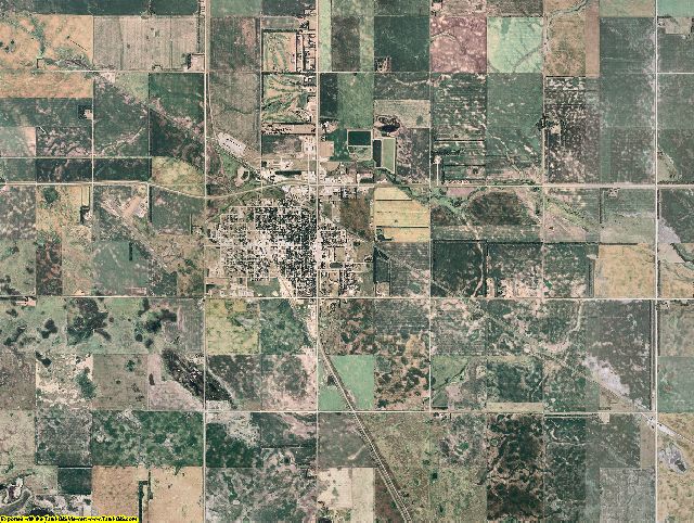 Foster County, North Dakota aerial photography