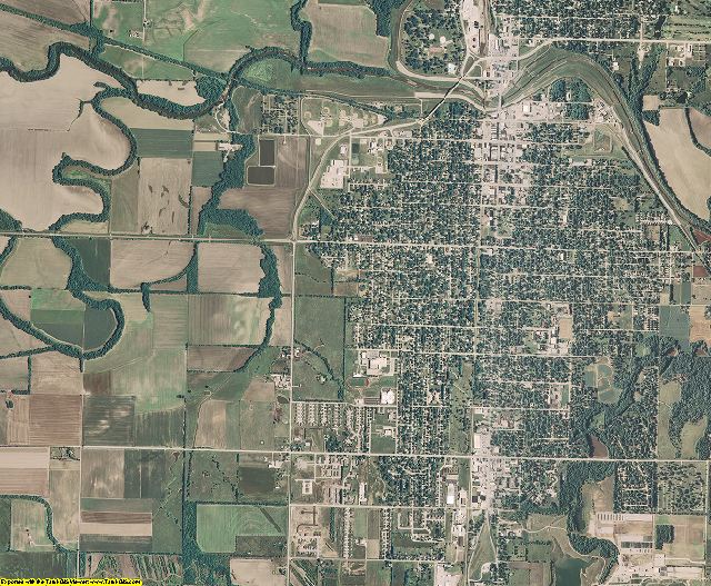 Franklin County, Kansas aerial photography