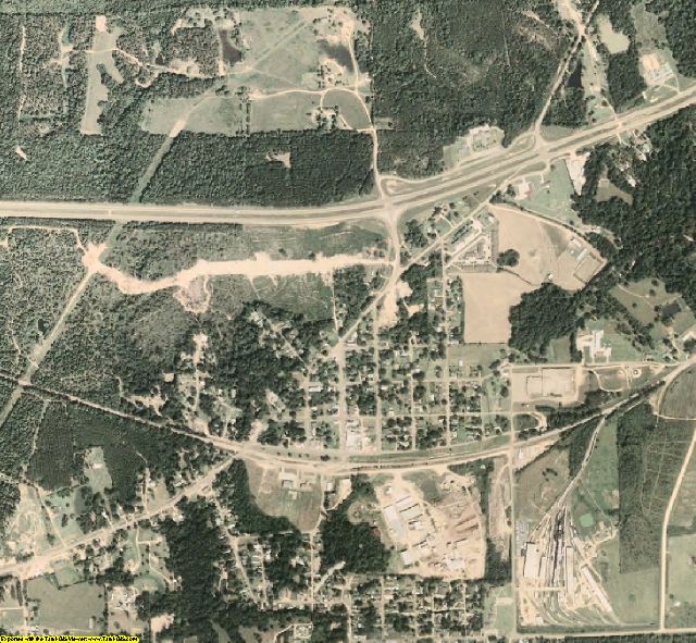 Franklin County, MS aerial photography detail