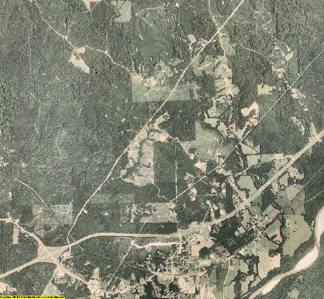 Franklin County, Mississippi aerial photography