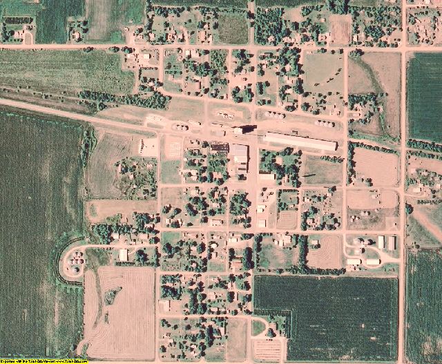 Franklin County, NE aerial photography detail