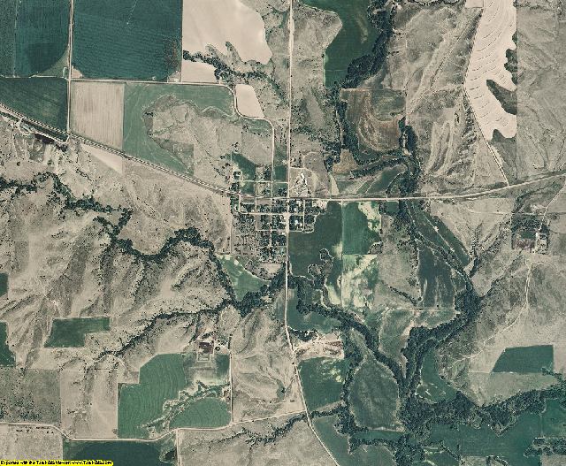 Frontier County, Nebraska aerial photography