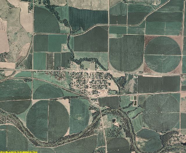 Furnas County, Nebraska aerial photography