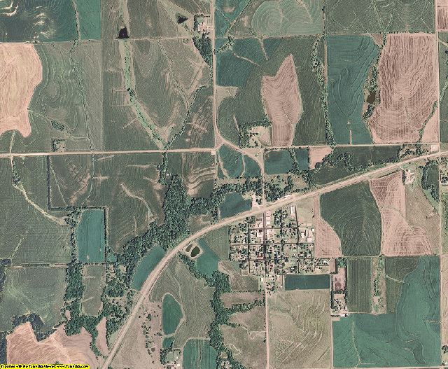Gage County, Nebraska aerial photography