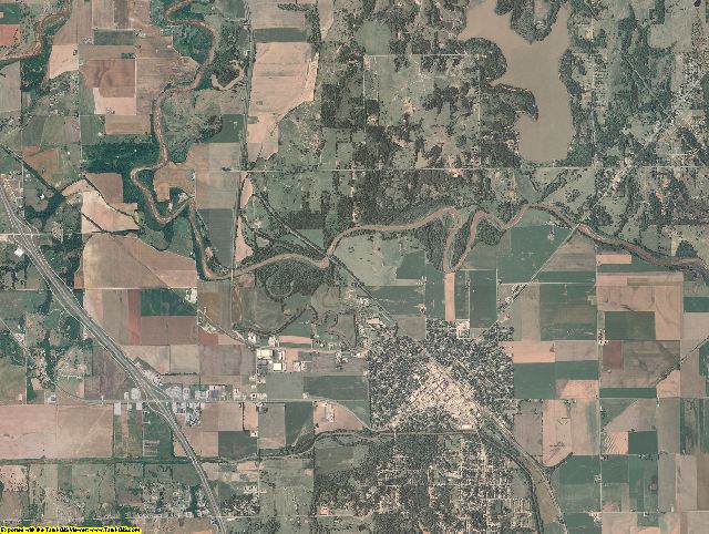 Garvin County, Oklahoma aerial photography