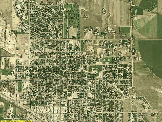 Goshen County, Wyoming aerial photography