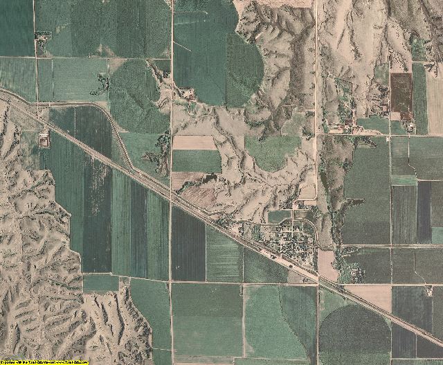 Gosper County, Nebraska aerial photography