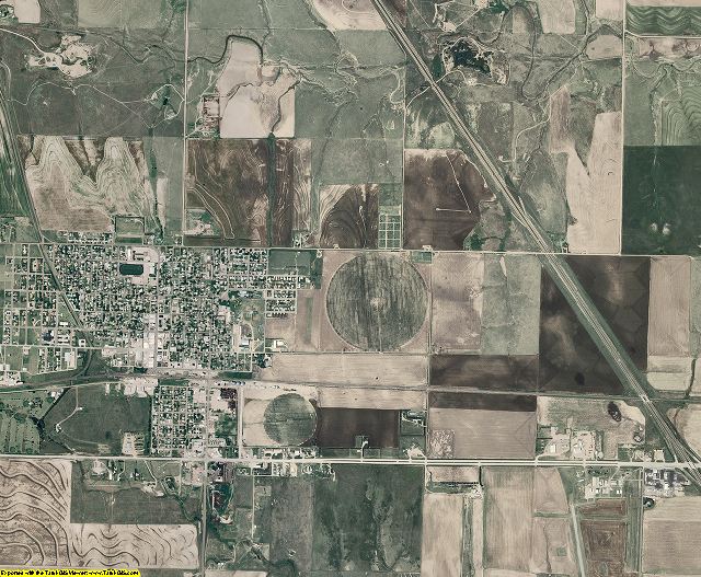 Gove County, Kansas aerial photography