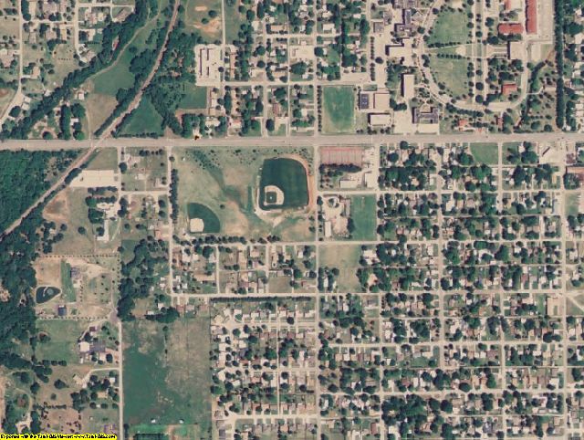 Grady County, OK aerial photography detail