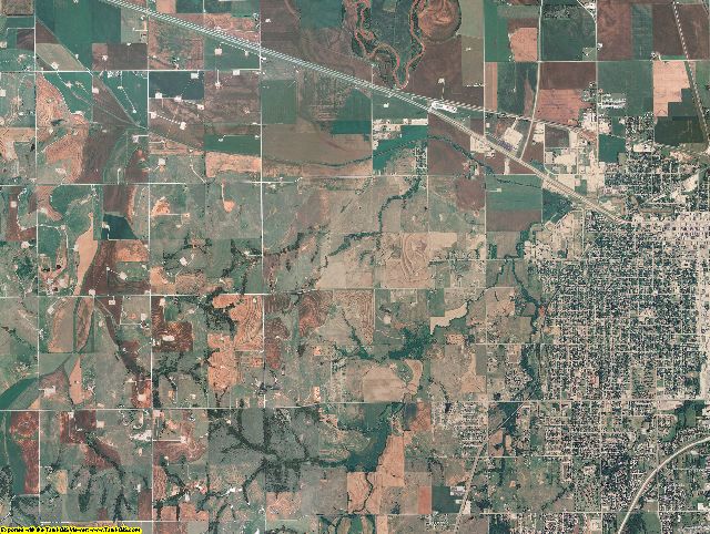 Grady County, Oklahoma aerial photography