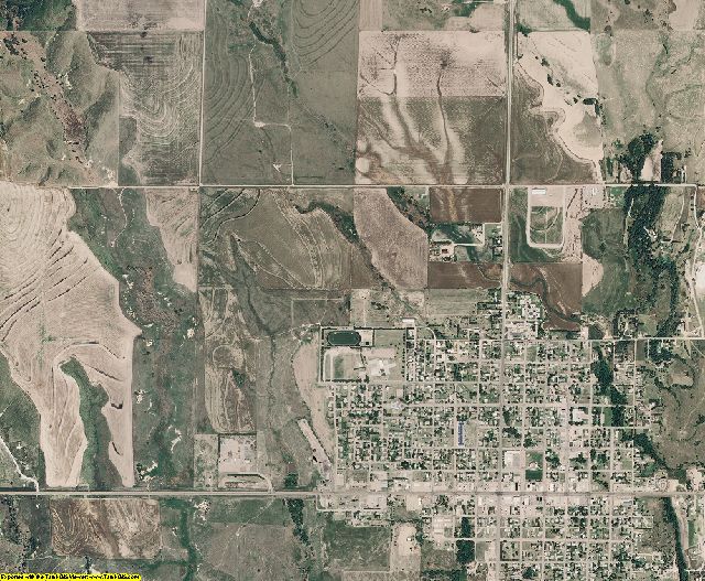 Graham County, Kansas aerial photography