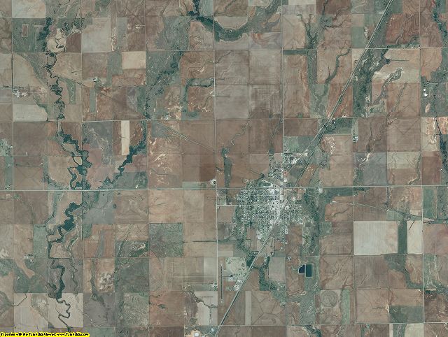 Grant County, Oklahoma aerial photography