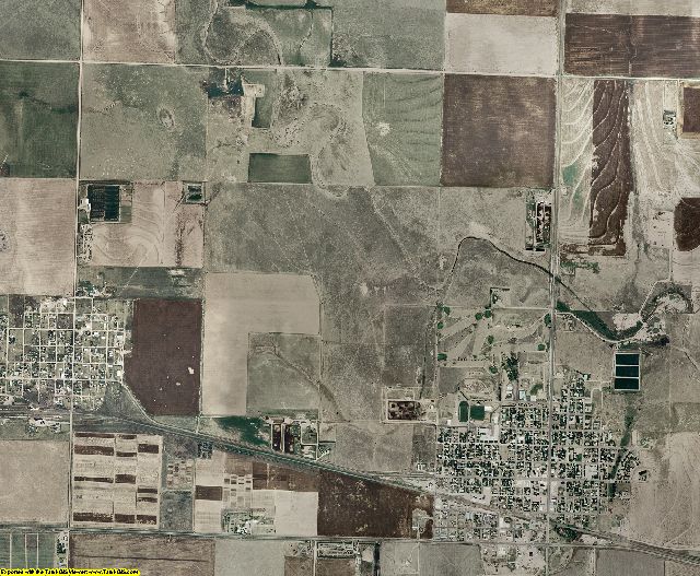 Greeley County, Kansas aerial photography