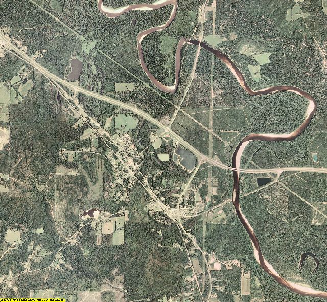 Greene County, Mississippi aerial photography