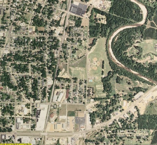 Grenada County, MS aerial photography detail